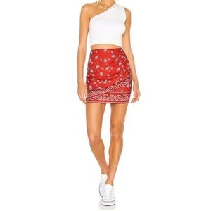 Superdown Darby Paisley Mini Skirt